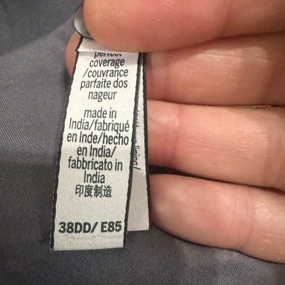 Victoria's Secret Body By Victoria purple Gray Lace Racerback Bra - Picture 9 of 9